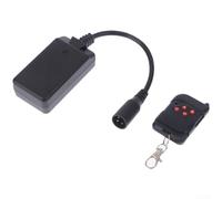 Mando a distancia con 3 pines para XLR para máquinas de humo diseñado para 400 W, 500 W, 900 W, 1500 W, para integración de niebla de escenario y señalización operativa LED (control de 4 botones)