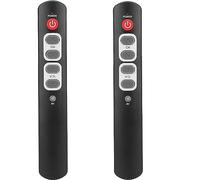 Mando a distancia de aprendizaje, 6 botones, botones grandes, personas mayores, ancianos, mando a distancia universal programable para TV, compatible con dispositivos IR TV STB DVD HiFi (2 piezas)