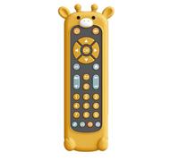 Mando a distancia de juguete de silicona - Mando a distancia de juego realista, juguete con forma de animal lindo 8,5 x 2 x 17 cm | Mando TV en 3 idiomas (inglés, español y francés), con sonidos, para