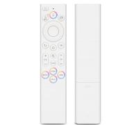 Mando a distancia de repuesto de voz para Samsung Smart TV, compatible con Samsung Smart TV con función de voz y teclas de acceso rápido, color blanco