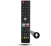 Mando a distancia de repuesto de voz RM-C3362 compatible con JVC LED TV con teclas de acceso rápido de Netflix Prime Video YouTube