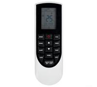 Mando a distancia de repuesto para aire acondicionado compatible con YAN1F1F, YAN1F6, AY-X36RU, GWH09QB-D3DNA6E, VIR12HP230V1AH, VIR09HP115V1AH, VIR09HP230V1AH, (0)
