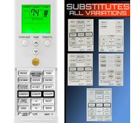 Mando a distancia de repuesto para aire acondicionado Fujitsu AR-REF1U AR-RED1U AR-REG1U AR-REY1U AR-REM1U AR-REF1E AR-REF2E AR-REA1E AR-REW1E AR-REF3E AR-REW3E AR-REA2E AR-REB1E AR-REW44 E AR-REM 4E