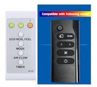 Mando a distancia de repuesto para aire acondicionado portátil Delonghi PAC EL 375 HGRK-6AL WH (2022) CA PAC EL375HGRK-6AL WH PACEL375HGRK-6ALWH PACEL375HGRKC-3ALWH PACEL375HGRKC3ALWH PAC El375 US