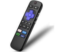 Mando a distancia de repuesto para Roku Box: Roku 1, Roku 2(HD, XD, XS), Roku 3, Roku LT, HD, XD, XDS, Roku N1, Roku Express, Roku Express+ (negro)