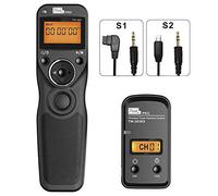 Mando a Distancia Disparador Remoto Inalámbrico de Obturador con 2 Cables de conexión S1/S2, Pixel TW-283 Disparador inalámbrico con Temporizador Cable Disparador para Sony Cámaras