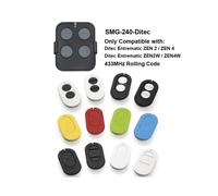 Mando a distancia Entrematic ZEN 2 /ZEN 4 de 433 MHz para puerta de garaje, código variable de 433,92 MHz Ditec