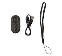 Mando a distancia inalámbrico con botón para encender páginas, libros electrónicos y control de cámara, compatible con múltiples aplicaciones (negro)