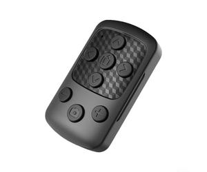 Mando a distancia inalámbrico de cámara para Android e iOS con capacidad de zoom, interruptor de cámara de un botón, treinta horas para duración de la batería, tamaño pequeño, acabado negro para