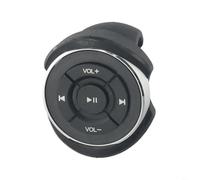 Mando a distancia inalámbrico para volante, para botón multimedia para música, compatible con iPhone y Android, pausa de volumen de pista, herramienta de seguridad de conducción manos libres, unidad