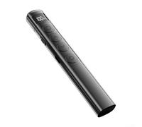 Mando a distancia inalámbrico USB compatible con presentaciones de PowerPoint y con indicación de carga en tiempo real (negro)