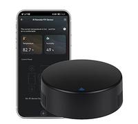 Mando a Distancia Inteligente WiFi Smart Home IR Universal Remote Blaster con Sensor de Temperatura y Humedad, uno para Todos los Controles, TV, DVD, AUD, Compatible con Alexa y Google Home