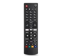 Mando a distancia LG AKB75095308, Mando a distancia universal LG compatible con todos los televisores LG Smart TV/LCD/LED/4K/8K, no requiere configuración, botón de acceso directo Netflix incluido