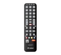 Meliconi Meliconi Easytel 4 Mando universal 4 en 1: práctico y manejable, compatible con TV, decodificador, SKY, Blu-ray/DVD ¡Con todas las funciones