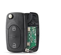 Mando a distancia para coche compatible con Audi A3 A4 A6 A8 B5 TT RS4 Quattro modelos antiguos 433 MHz ID48 chip plegable HU66 hoja 4D0837231A (color: 2 BNT 4D0837231R)