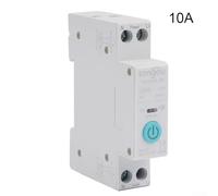 Mando a distancia para disyuntor inteligente 1P, para Tuya WiFi compatible con interruptor de riel DIN para monitoreo del hogar (10 A)