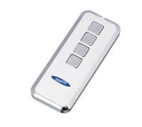 Mando a distancia para el garaje Mini Novotron 524 Design, transmisor de 4 canales con código de cambios Keeloq, cifrado de 64 o 128 bits, 433 MHz, plata/blanco, botón incluido