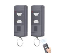 Mando a distancia para Hörmann HSE/4, HSM2/4, HS2/4, 2 canales, color gris, desplazamiento por código, mando a distancia para puerta de garaje, mando a distancia de repuesto