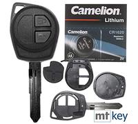 Mando a distancia para llave de coche, 1 carcasa + 1 teclado + 1 llave SZ11R y 1 batería CR1620 compatible con Opel, Suzuki, Nissan
