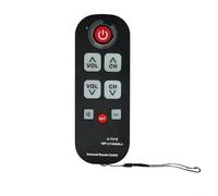 Mando a distancia para personas mayores con botones extragrandes, control de TV apto para demencia con accesos directos personalizables, diseño de alto contraste para discapacitados visuales, funciona