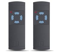 Mando a distancia para puerta de garaje compatible con Hörmann HS4 868, paquete de 2 unidades, color negro.