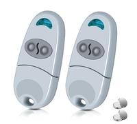 Mando a distancia para puerta de garaje de 433,92 MHz, 2 unidades de control remoto de garaje C@ME de 2 canales, compatible con 432 NA, EE, EV (incluye 2 baterías adicionales)