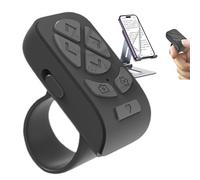 Mando a distancia para teléfono: botón de anillo de desplazamiento inalámbrico para selfie, grabación de vídeo y cambio de página | Controlador de obturador de anillo de desplazamiento portátil para
