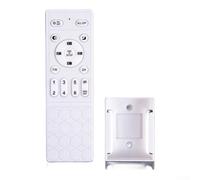 Mando a distancia para ventilador de techo con seis niveles de viento más temporizador de apagado automático de dos horas para uso en casa y oficina, carcasa de plástico blanco que soporta un proceso