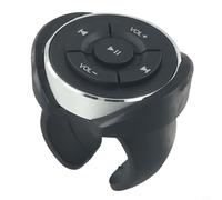Mando a distancia para volante con botón multimedia para reproductor de música MP3, contestación/colgar llamadas telefónicas, control de volumen y diseño impermeable IPX4