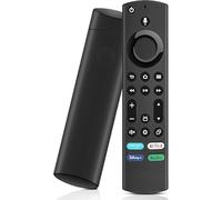 Mando a distancia por voz para todas las series Fire (1ª/2ª/3ª generación), Stick (HD, 4K, 4K Max, Lite), Cube Smart compatible con Insignia, Toshiba, Pioneer, atajos: Prime Video, Netflix, Disney+