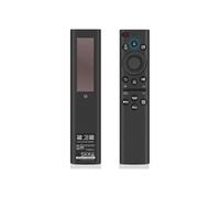 Mando a distancia solar negro con control por voz, 4 accesos directos, compatible con Smart TV, recarga ecológica