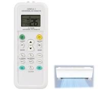 Mando a Distancia Universal Aire Acondicionado K-1028E, Compatible con LG Gree Midea Toshiba Haier Daikin Hitachi Sharp Hisense, Temporizador Ajuste Temperatura Flujo de Aire Pantalla LCD Memoria