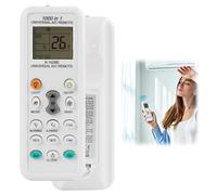 Mando a distancia universal para aire acondicionado K-1028E - 1000 en 1, pantalla LCD digital, compatibilidad extendida con 1000 marcas, alcance de 10 m, no requiere programación