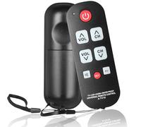 Mando a distancia universal para personas mayores, botón grande, control remoto de aprendizaje de TV, para personas mayores, color negro