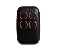 Mando a distancia universal para puerta de garaje 280 - 868 MHz, 4 en 1, código rodante y código fijo, compatible con más de 90 marcas, abridor de puerta de garaje universal 433 MHz, rojo (2 unidades)