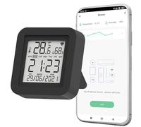 Mando a distancia universal WiFi IR Nivian con sensor de temperatura y humedad - Control inteligente mediante App Tuya, compatible con Alexa y Google Home, domótica Smart Home