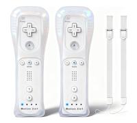 Mando a distancia Wii con Motion Plus, controlador inalámbrico para Nintendo Wii y Wii U, con funda de silicona y correa de muñeca, sin nunchucks
