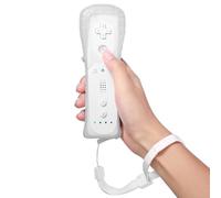 Mando a distancia Wii: mando de juego mando Wii mando a distancia inalámbrico conexión de sensor de movimiento mando de repuesto para consola Wii y Wii, con funda de silicona y correa de mano