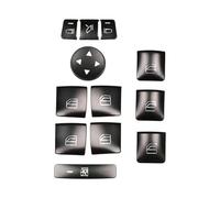 Mando Botonera Elevalunas Para Benz Para GLK ML GL ABCEG Clase W204 X166 12 Piezas Pegatinas Para Reposabrazos Puerta Interruptor Ventana Botón Embellecedor