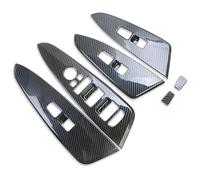 Mando Botonera Elevalunas Para KIA Para Sportage NQ5 2021-2024 Reposabrazos Puerta Panel Elevación Ventana Cubierta Botón Interruptor Embellecedor Pegatina Interior(Carbon Fiber)