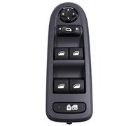 Mando Botonera Elevalunas para Peugeot 308 5 Puertas Hatchback Wagon 2007-2013 Interruptor De Ventana Principal Eléctrico Botón De Control De Espejo 96644915 98053439 (Color : Negro)