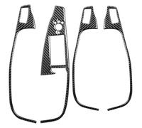 Mando Botonera Elevalunas Para Q5 2010-2018 Embellecedor De Fibra Carbono Para Interruptor Ventana Interior Coche 4 Piezas Molduras