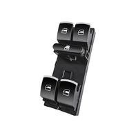 Mando Botonera Elevalunas para Seat para Leon MK2 2005 2006 2007 2008 2009 2010 2011 2012 5ND959857 Botón De Control del Interruptor Maestro De La Ventana Eléctrica Botonera Elevaluna(Chrome)