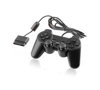 Mando con cable compatible para Sony Play Station 2 Dualshock PS2 negro joystick