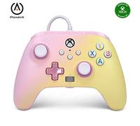 Mando con cable mejorado de PowerA para Xbox Series X|S - Limonada rosa