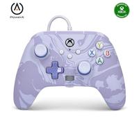 Mando con cable mejorado de PowerA para Xbox Series X|S - Remolino lavanda, mando, mando para videojuegos con cable, mando para juegos, funciona con Xbox Series X|S
