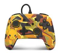 Mando con cable mejorado PowerA para Nintendo Switch - Camo-Storm-Pikachu, mando, mando para videojuegos, mando con cable, con licencia oficial