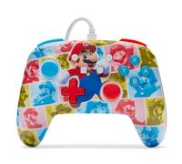 Mando con cable mejorado PowerA para Nintendo Switch - Mario Hero Reel, mando, mando para videojuegos, mando con cable, con licencia oficial