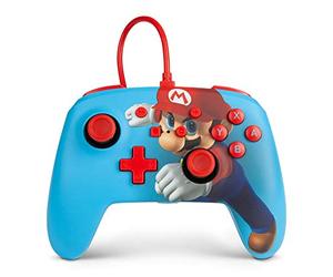 Mando con cable mejorado PowerA para Nintendo Switch - Mario Punch