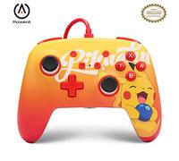 Mando con cable mejorado PowerA para Nintendo Switch - Oran Berry Pikachu, mando, mando para videojuegos, mando con cable, con licencia oficial